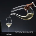 U-shaped swan crystal glass wine decanter